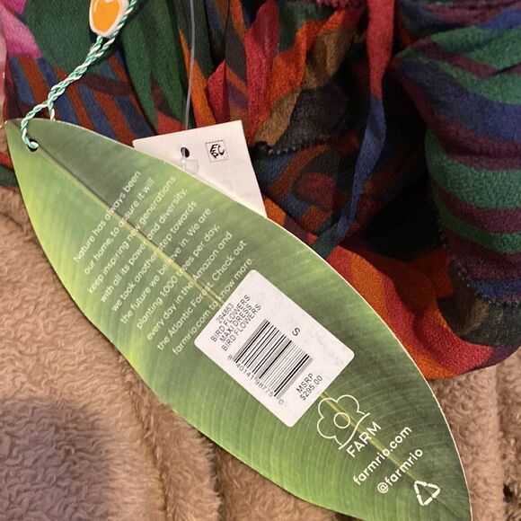 NWT farm rio bird flowers maxi dress small - Picture 12 of 12